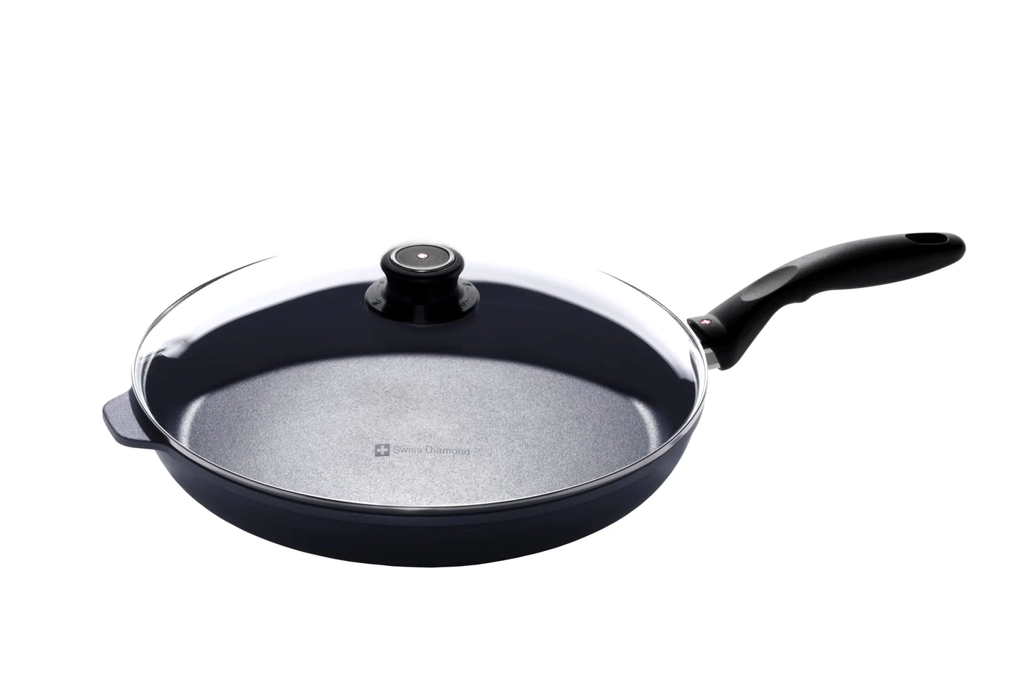 Swiss Diamond Frying Pans Nonstick with Lid Nonstick Diamond Coated Aluminum Skillets and Oven Safe Frying Pans with Lids Cover Included 12.5 Inch