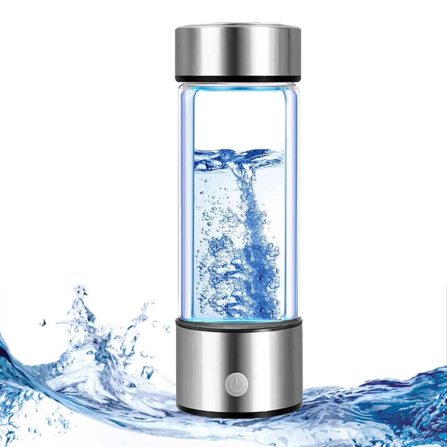 Hydrogen Water Bottle Hydrogen Water Bottle Generator Portable Hydrogen Water Ionizer Machine Water Purifier Pitcher w SPE/PEM Tech Rechargeable Filtered Water Bottle High-Concentration