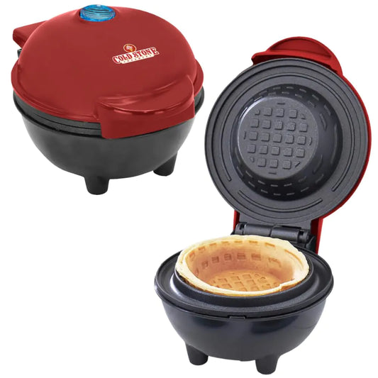 Cold Stone Creamery Waffle Maker Mini Waffle Bowl Maker Electric Nonstick 4 inch cooking surface